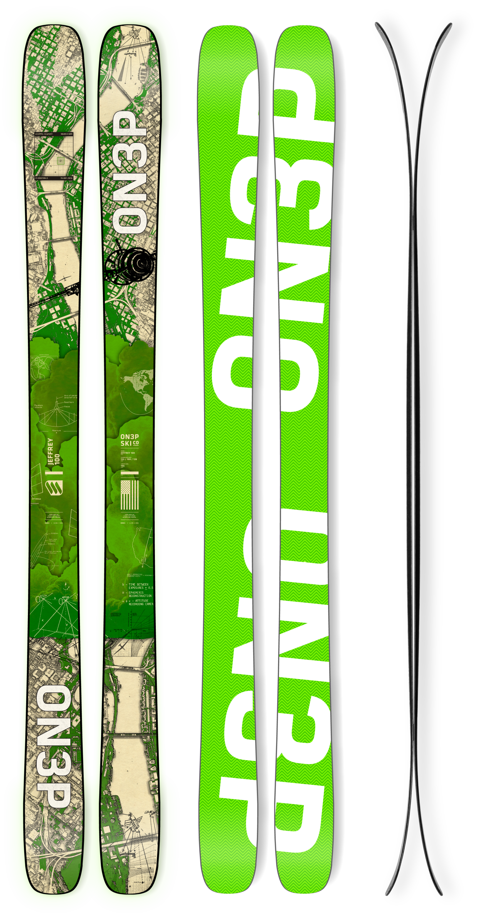 スキー ON3P JEFFREY102 176cm ON3P Jeffrey 102 Men's Skis - Powder7