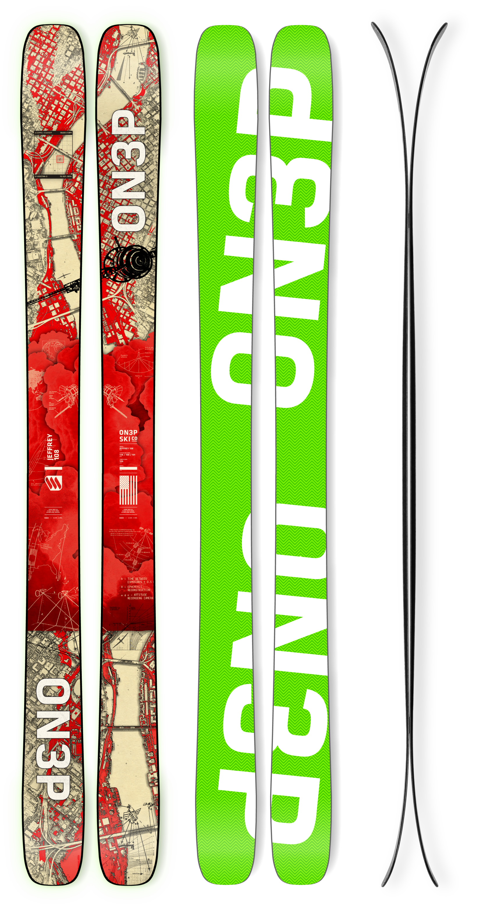 ON3P CUSTOM ジェフリー108 176cm ビンディング付き 2025 ON3P - JEFFREY 100 - All Mountain Freestyle Skis – ON3P