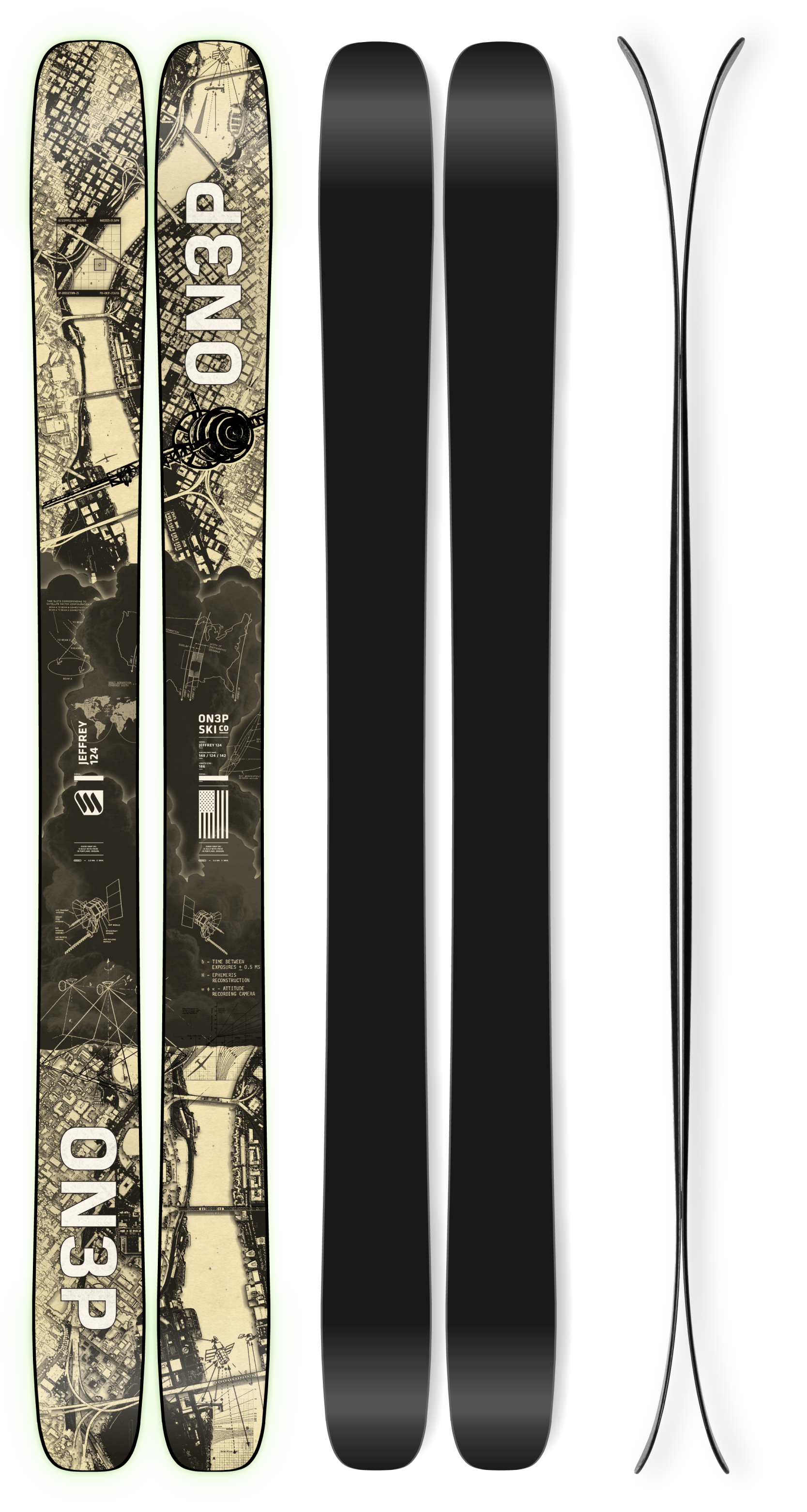 2026 ON3P - JEFFREY 124 - All Mountain Freestyle Skis – ON3P Skis