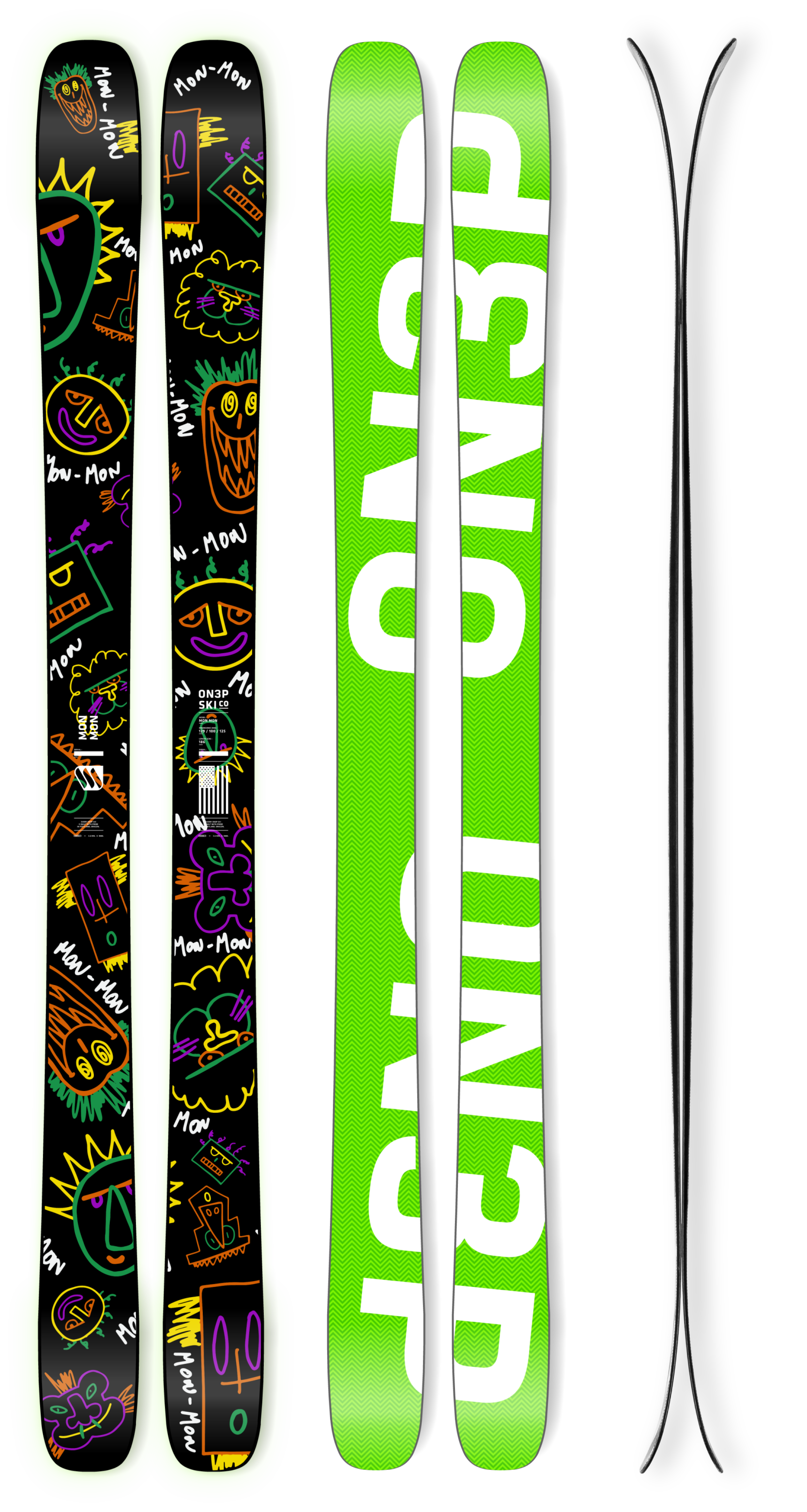 ON3P Filthy Rich スキー 171cm 2027 ON3P Skis - TEAM PRO PARK - FREESTYLE PARK SKIS
