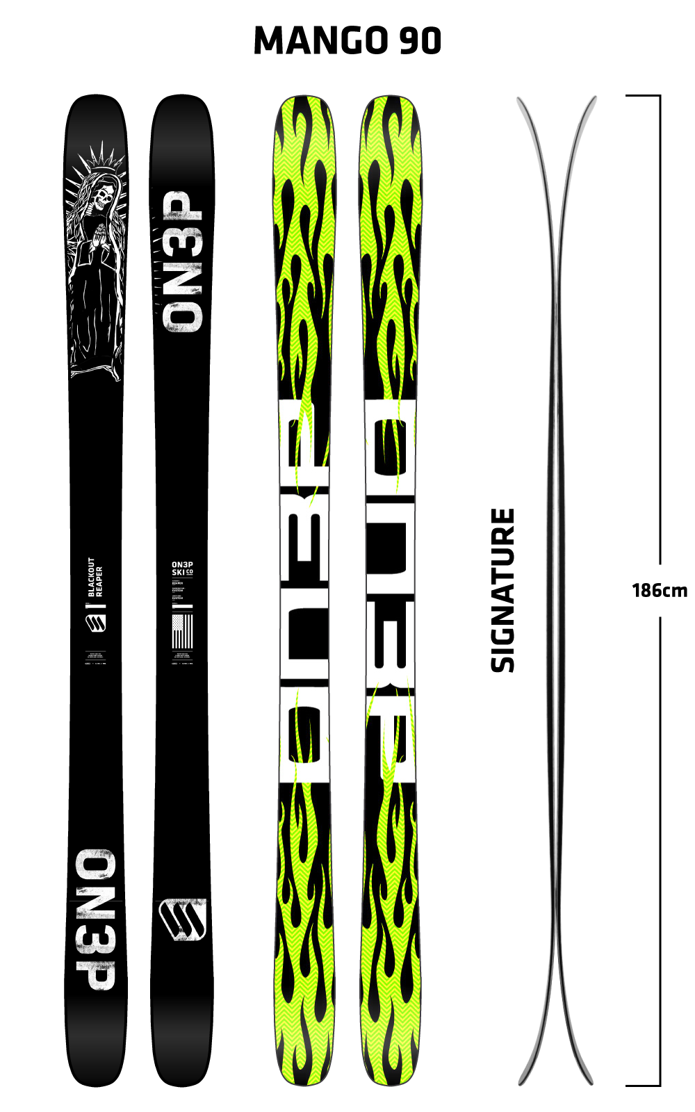 ON3P Filthy Rich スキー 171cm Custom Skis – ON3P Skis