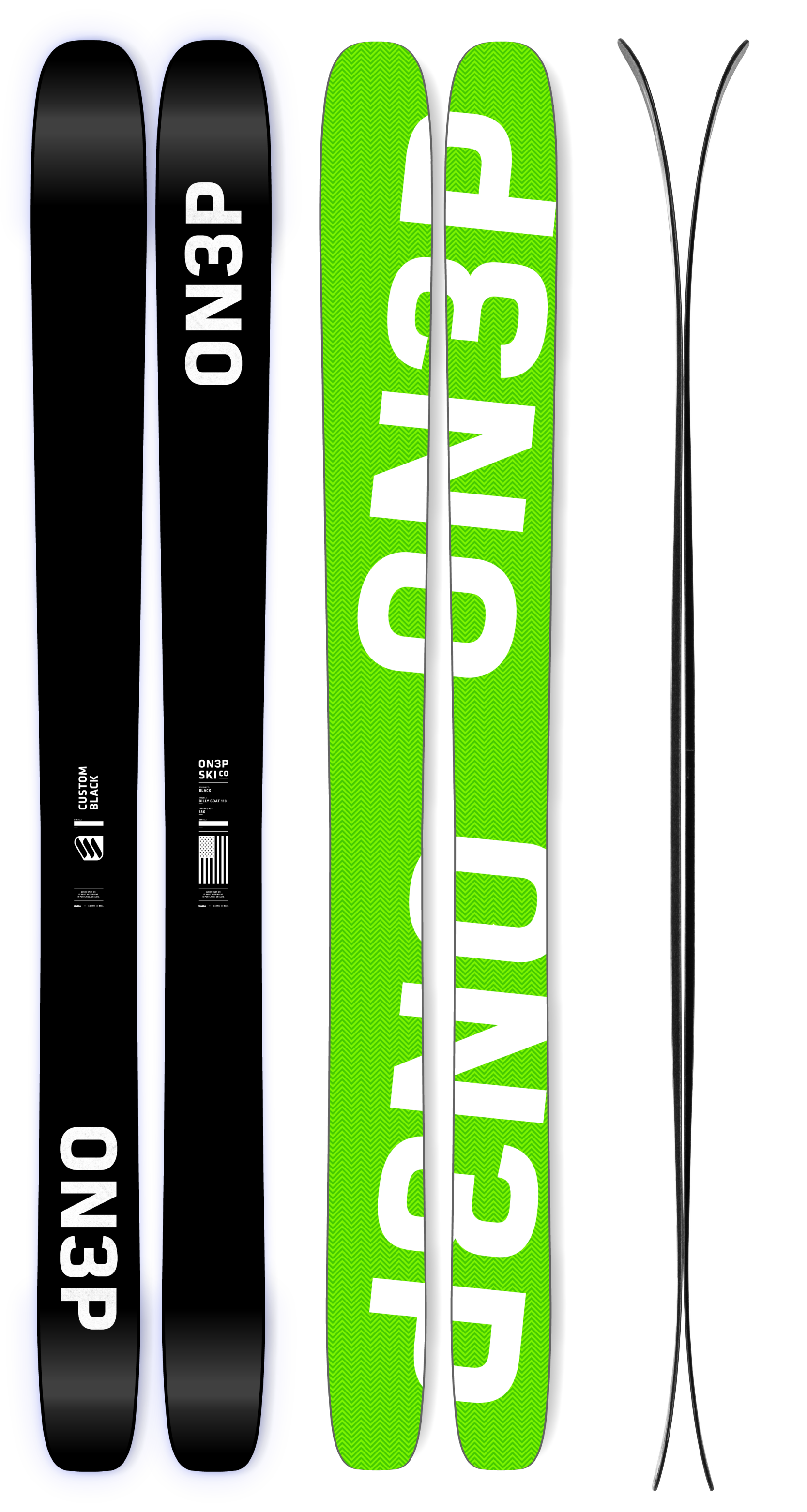 米国製 ON3P Billy Goat 184cm パウダー板 ビリーゴート パウダー板