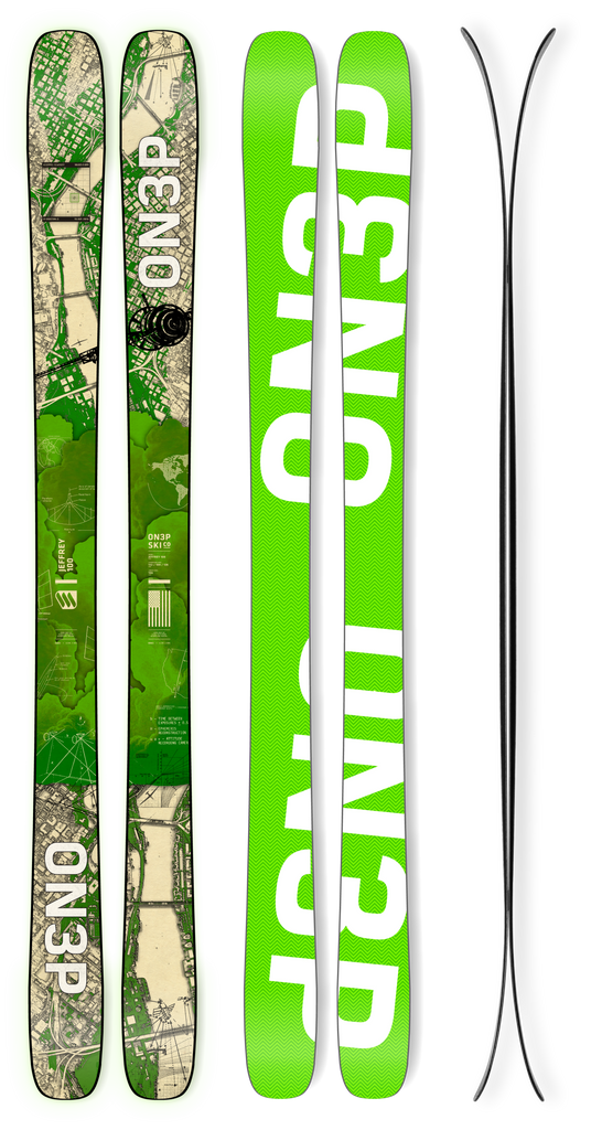 2026 ON3P - JEFFREY 100 - All Mountain Freestyle Skis – ON3P Skis